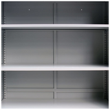 Office Cabinet with 2 Doors Steel 90x40x180cm Grey