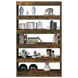 Book Cabinet/Room Divider Smoked Oak 100x30x166 cm