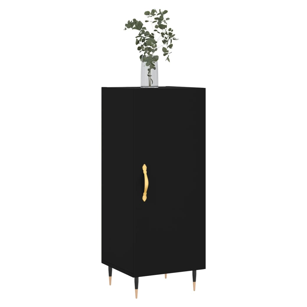 Sideboard Black 34.5x34x90 cm Engineered Wood