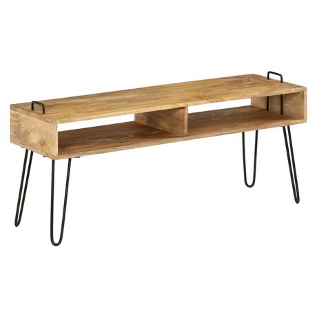 TV Stand Solid Mango Wood 110x35x45 cm