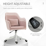 Office Chair with Rechargeable Electric Vibration Massage Lumbar Pillow, Wheels