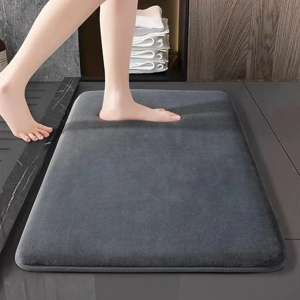 Thickened Floor Mat Memory Cotton Absorbent Non-slip Home Entrance Bedroom Living Room Carpet Kitchen Bathroom Doormat Foot Mat