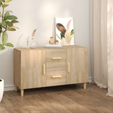 Sideboard Smoked Oak 100x36x60 cm Engineered Wood