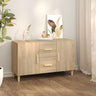 Sideboard Smoked Oak 100x36x60 cm Engineered Wood