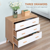 Chest of Drawers with 3 Drawers Storage Organizer for Living Room