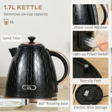 Kettle and Toaster Set 1.7L Fast Boil Kettle & 2 Slice Toaster Set Black