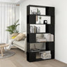 Book Cabinet/Room Divider Smoked Oak 100x24x188 cm