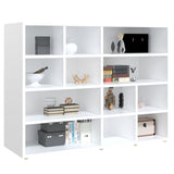 Side Cabinet White 97x32x72 cm Engineered Wood