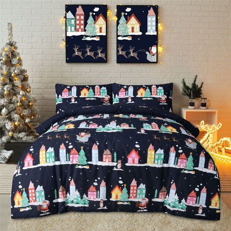 SANTA TOWN DUVET SET MULTI KG