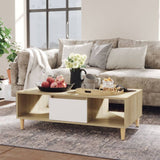 Coffee Table Smoked Oak 103.5x60x35 cm Engineered Wood