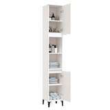 Bathroom Cabinet White 30x30x190 cm Engineered Wood