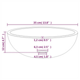 Basin Tempered Glass 35x12 cm to 42 x 14 cm