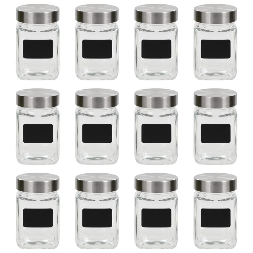 Storage Jars with Sticker 12 -24 pcs 300 ml