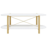 Coffee Table White 110x48x40 cm Engineered Wood