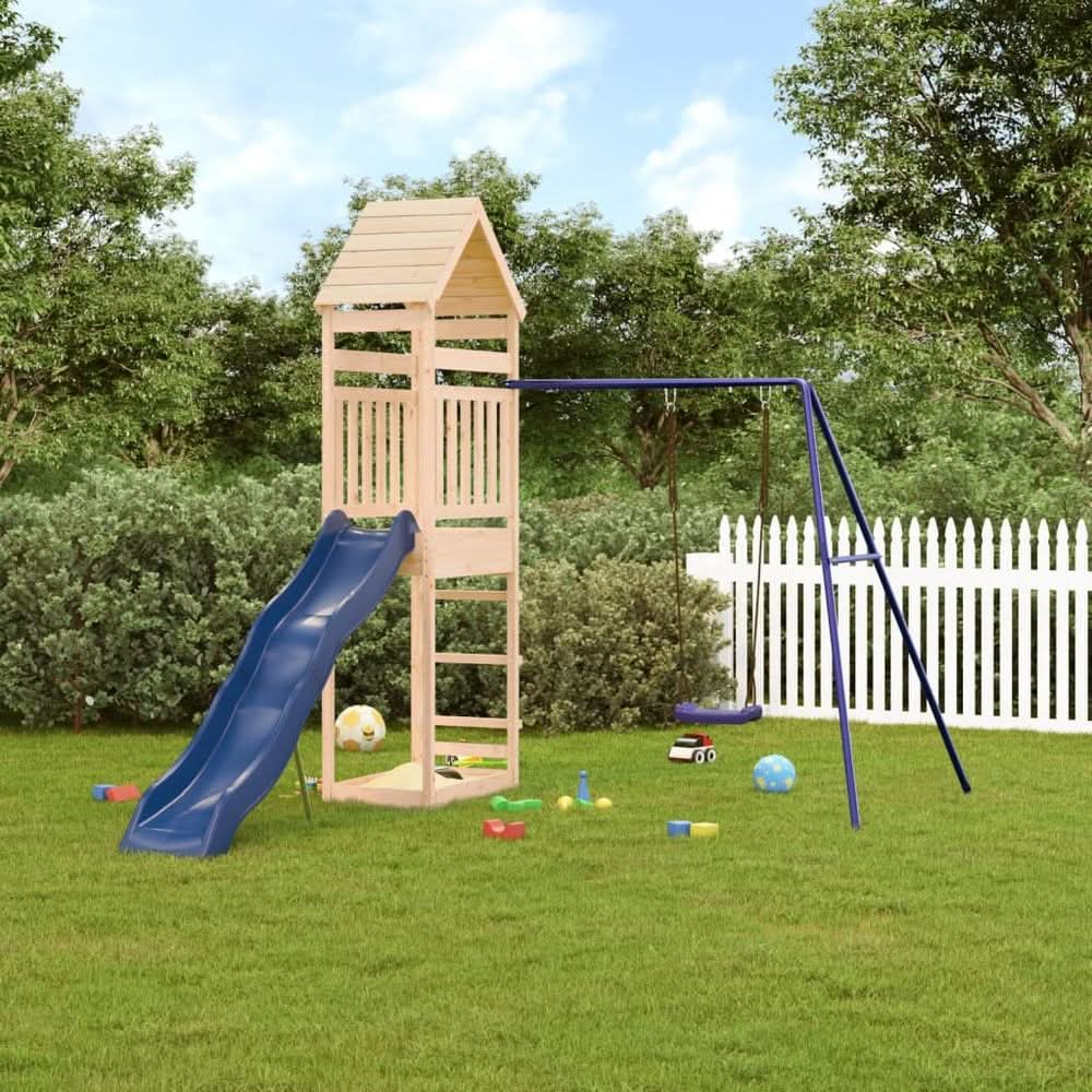 Outdoor Playset Solid Wood Pine