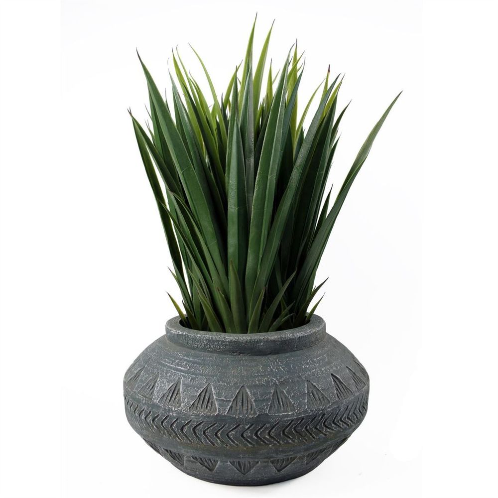 21cm x 40cm Large Grey Gliese Triangle Planter