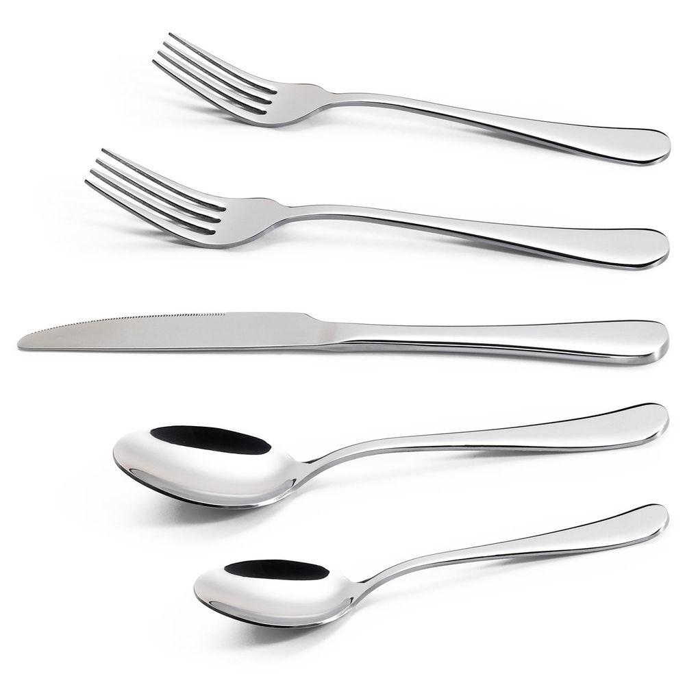 20 PCs Stainless Steel Cutlery Silverware Flatware Dinnerware Set