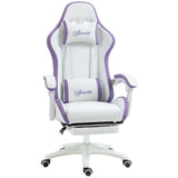 Vinsetto Racing Style Gaming Chair with Reclining Function Footrest, Purple