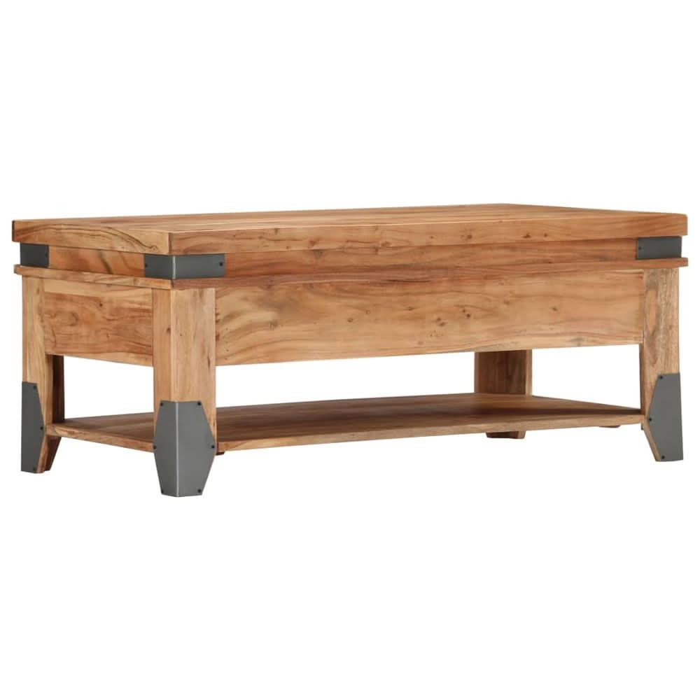 Coffee Table 110x52x45 cm Solid Acacia Wood