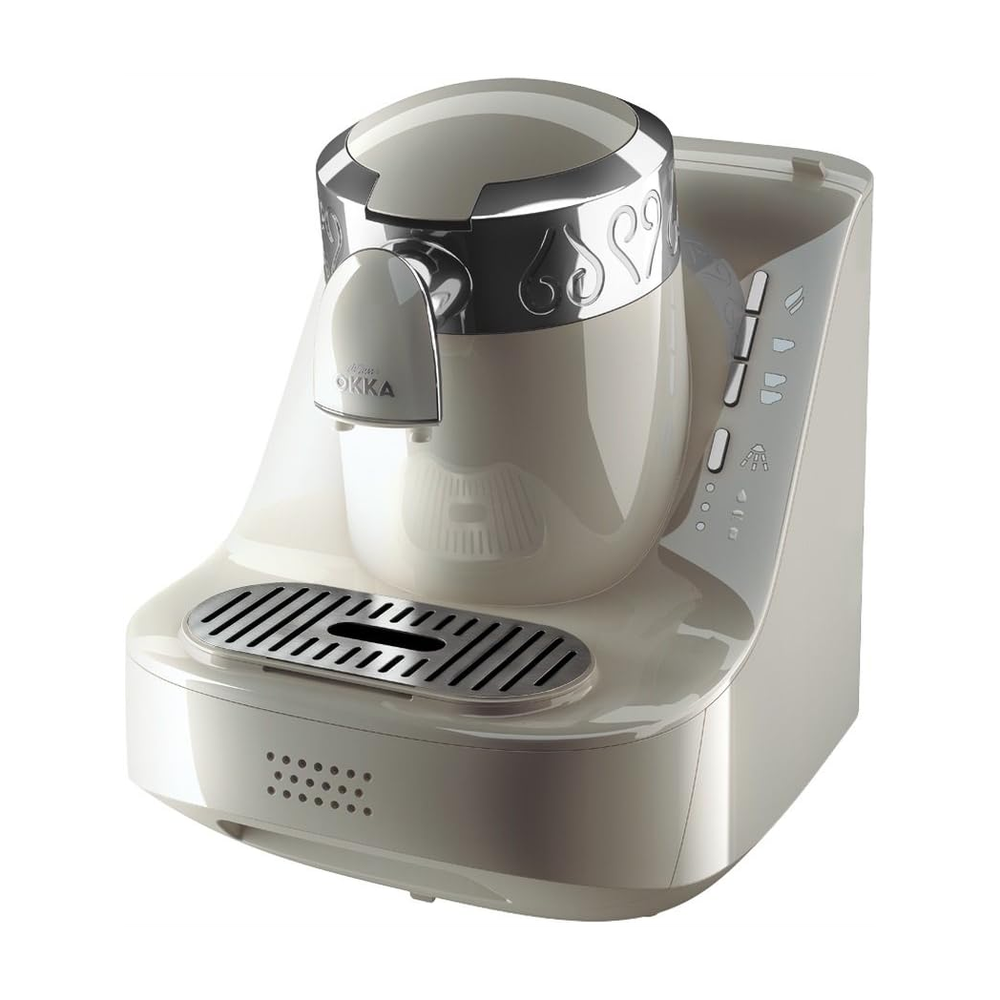 OKKA AUTOMATIC TURKISH COFFEE MACHINE - WHITE/CHROME