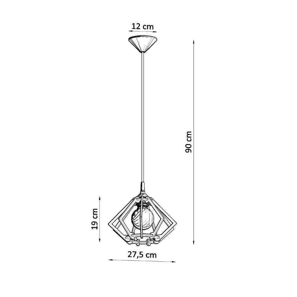 Pendant lamp wood Pompelmo Scandinavian Design E27