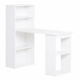 Computer Desk, 120Lx55Dx120H cm-White