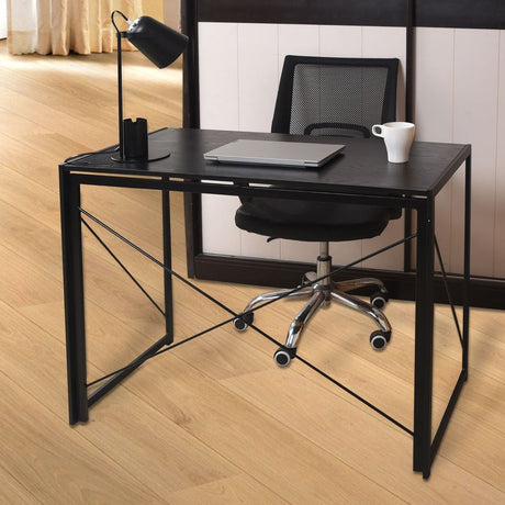 Compact Industrial Style Multi-Purpose Desk Folding Table