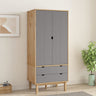 Wardrobe OTTA 76.5x53x172 cm Solid Wood Pine