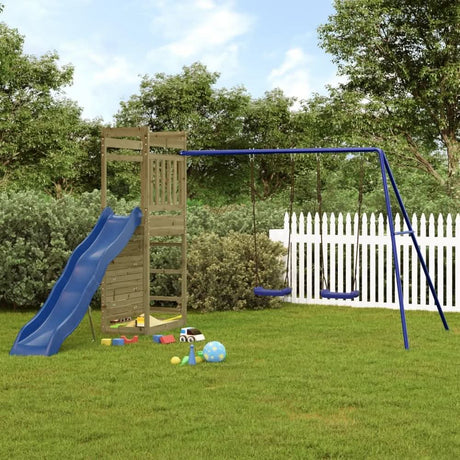 Outdoor Playset Solid Wood Pine