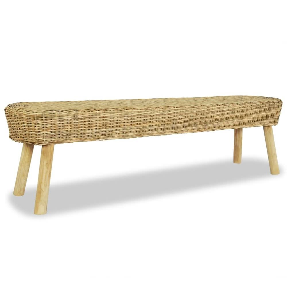 Hall Bench 110x35x45 cm Natural Rattan