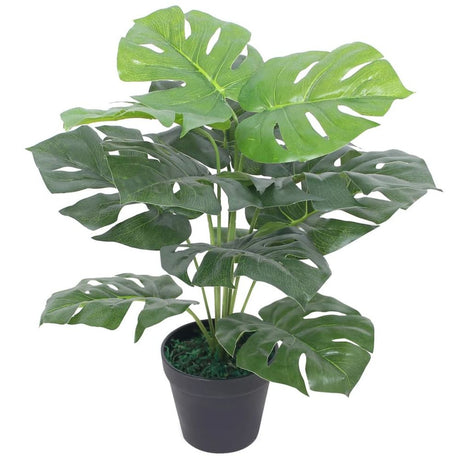 Artificial Monstera Plant with Pot 130 cm Green