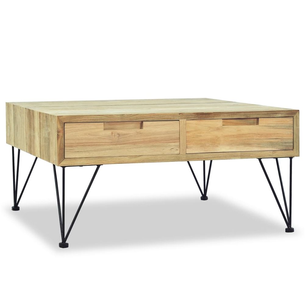 Coffee Table 80x80x40 cm Solid Teak