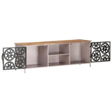 TV Cabinet 120x30x40 cm Rough Mango Wood