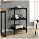 Book Cabinet Black 40x33x70.5 cm Engineered Wood and Steel