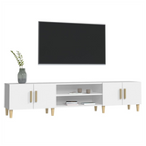 TV Cabinet White 180x31.5x40 cm Engineered Wood