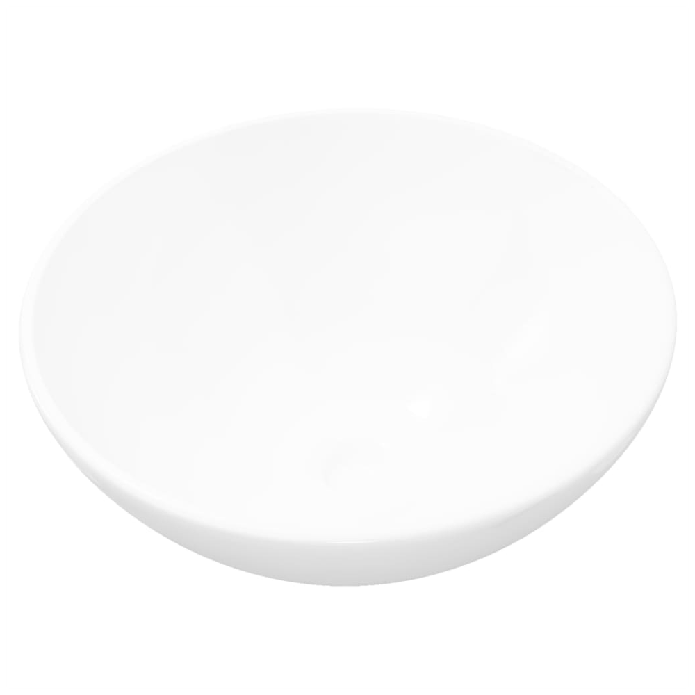 Ceramic Bathroom Sink Basin White Round