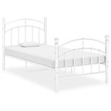 Bed Frame Black Metal 90x200 cm