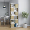 Book Cabinet/Room Divider Smoked Oak 60x24x186 cm