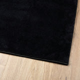 Rug OVIEDO Short Pile Black 80x200 cm