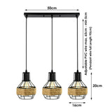 Vintage Retro Industrial Hemp Hanging Light Shade Ceiling Pendant Lights