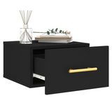 Wall-mounted Bedside Cabinet Black 35x35x20 cm