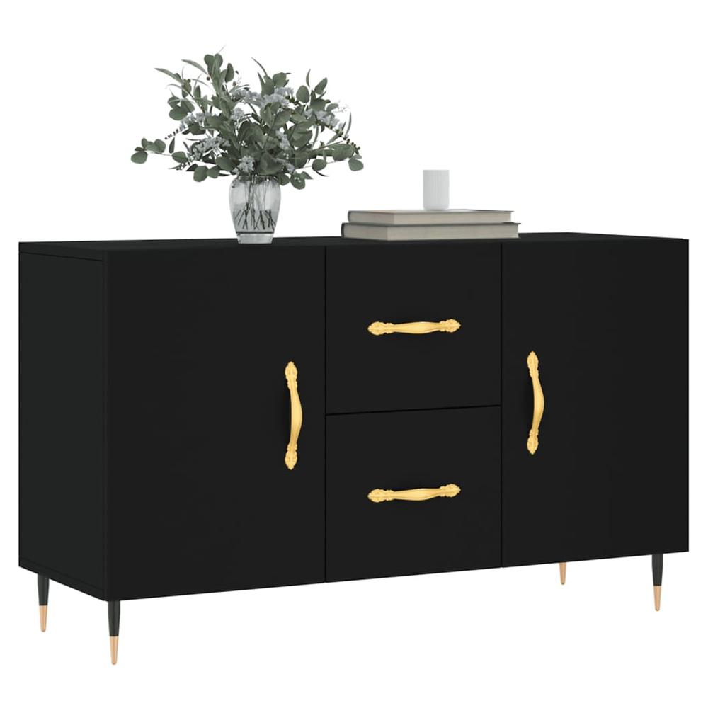 Sideboard Black 100x36x60 cm Engineered Wood