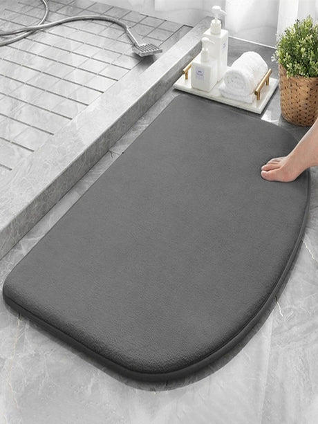 Super Absorbent Memory Foam Carpet Non-Slip Bathroom Toilet Bath Mat Soft Living Room Bedroom Shower Decorative Floor Door Rug