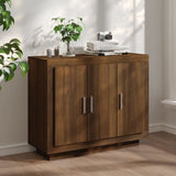 Sideboard Smoked Oak 92x35x75 cm Engineered Wood