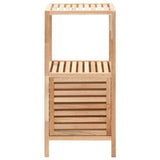 Bathroom Storage Cabinet Solid Walnut Wood 39.5x35.5x86 cm