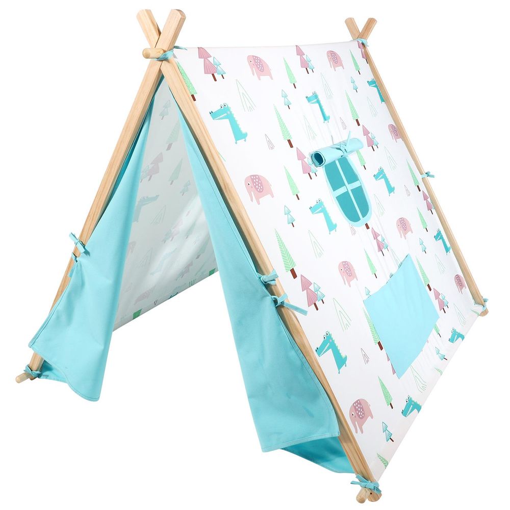 SOKA Camping Countryside Teepee Tent Foldable Play Tent Tipi Canvas for Kids