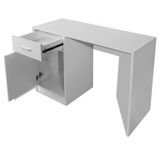 Desk with Drawer and Cabinet White 100x40x73 cm