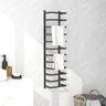 Towel Rack Black 24x12x48 cm Steel