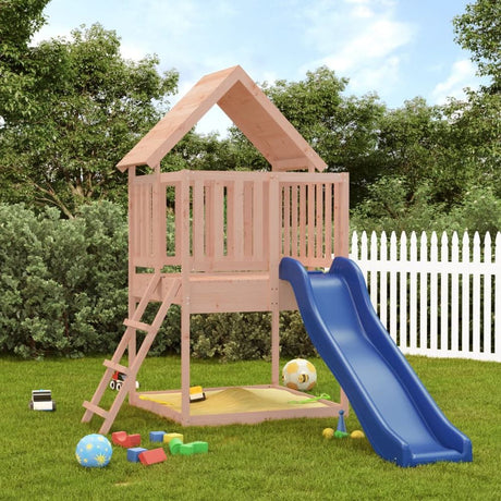 Playhouse with Slide Ladder Solid Wood Pine