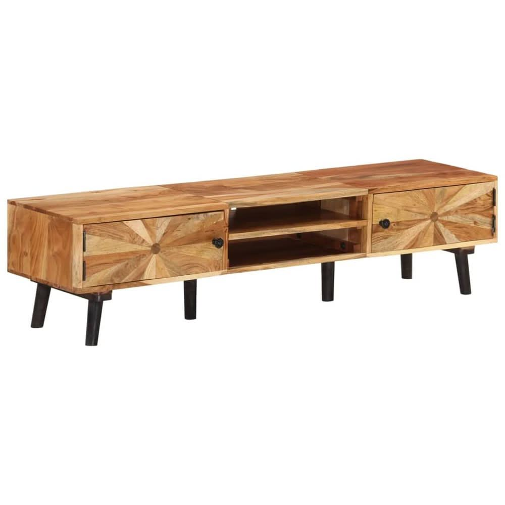 TV Cabinet 145x35x35 cm Solid Acacia Wood